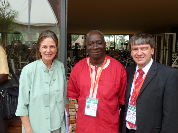 Baroness Tessa Blackstone (Vice Chancellor of the University of Greenwich), Professor Adipala Ekwamu (Executive Director of RUFORUM) and Professor Andrew Westby (Director of NRI)