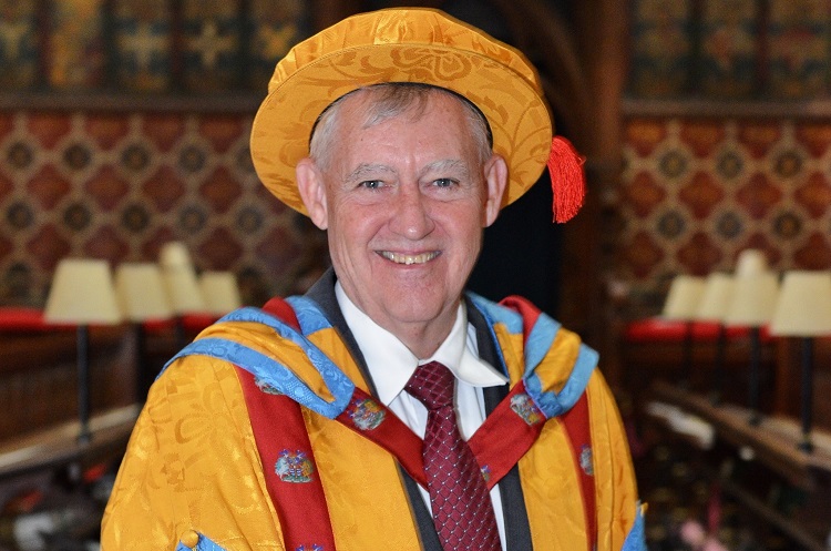 Dr Howarth Bouis at the ceremony in Rochester Cathedral