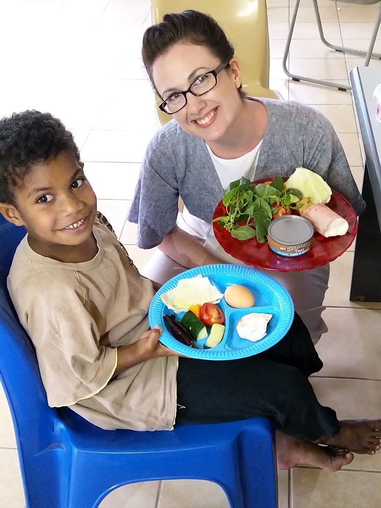 Lydia with Fijian boy 750