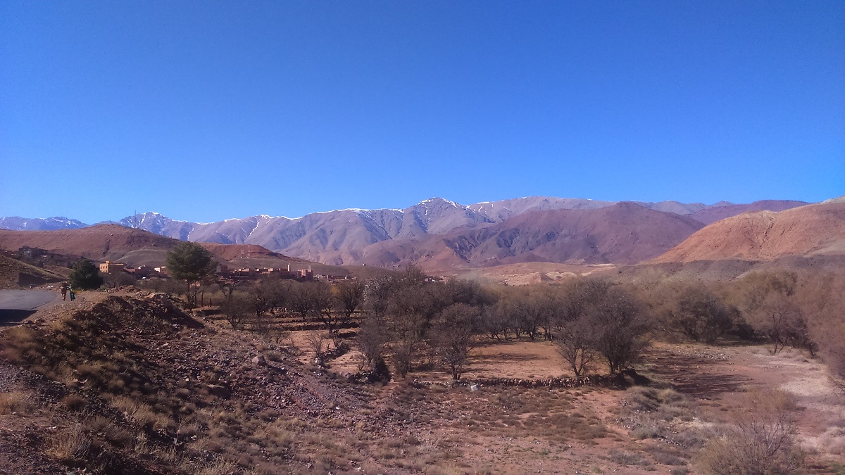 Terraced fields on smallholder farms on the southern slopes of the High Atlas, Morocco | Photo J Morton