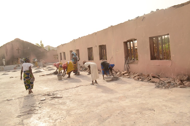 Rejoice Destroyed Church Building by Boko Haram 750
