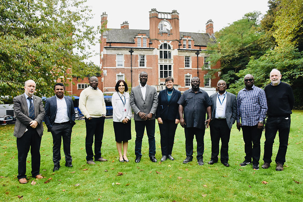 A group photo of the MPs and some of NRI staff