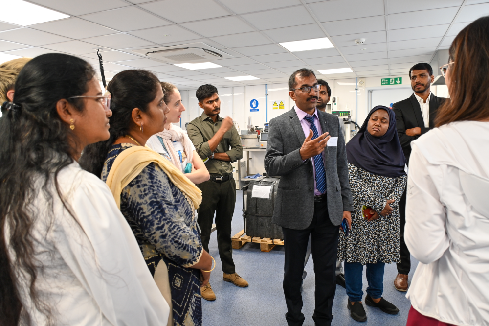 A section of the ECRS and other participants during a tour of the Medway Food Innovation Centre at NRI